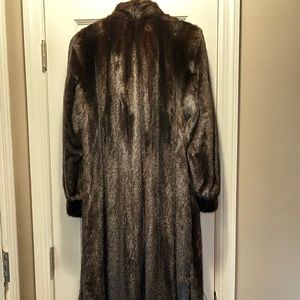 Steven Corn black mink coat! Full length!